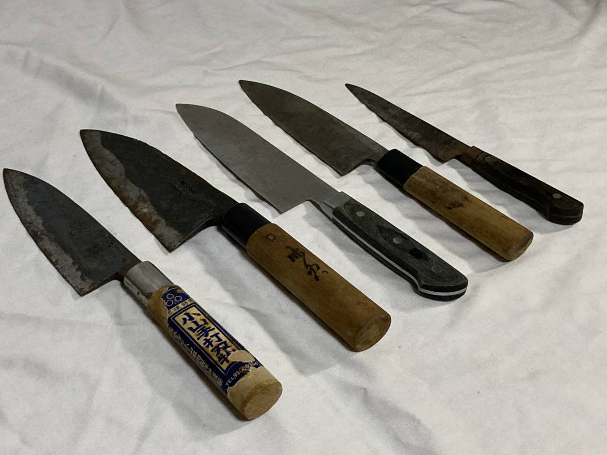 日本製 関産 関龍作ステンレス包丁 5本セット ¥27.500 日本製