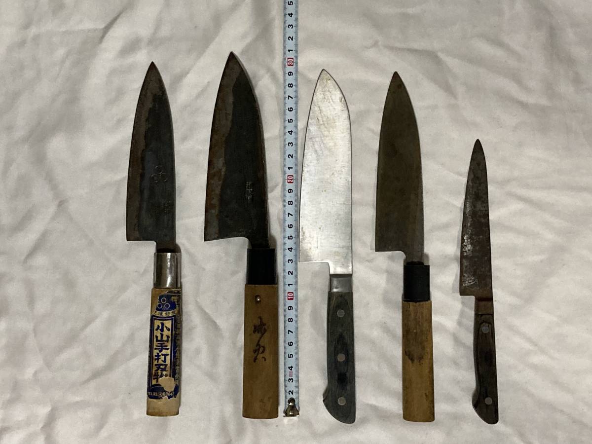 日本製 関産 関龍作ステンレス包丁 5本セット ¥27.500 日本製