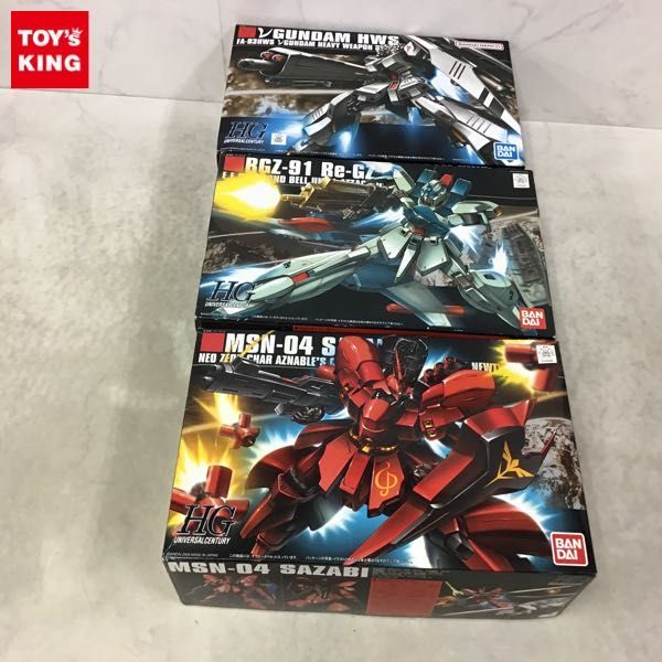 1円〜 欠品 HG 1/144 νガンダム、サザビー、リ・ガズィ リ・ガズィ HGUC