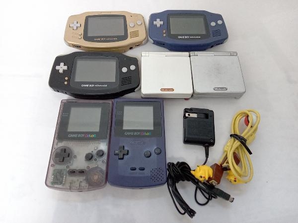 ジャンク 動作未確認 ゲームボーイアドバンス　ゲームボーイアドバンスSP ゲームボーイカラー まとめ売り　アダプター　ピカチュウ
