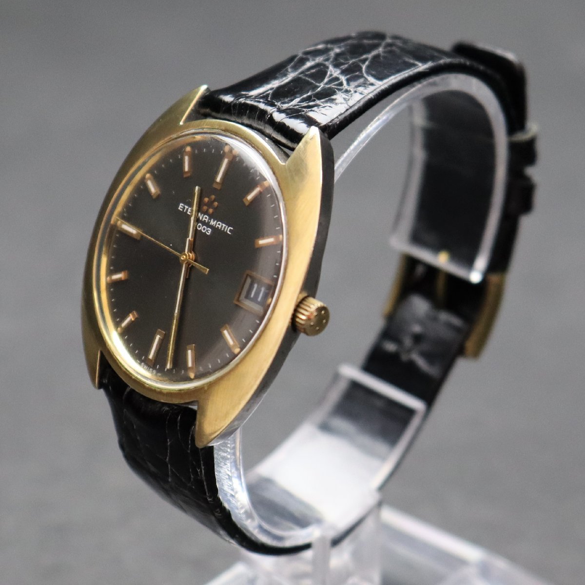 ETERNA MATIC エテルナ マチック 3003 自動巻き グレー文字盤 スイス製 