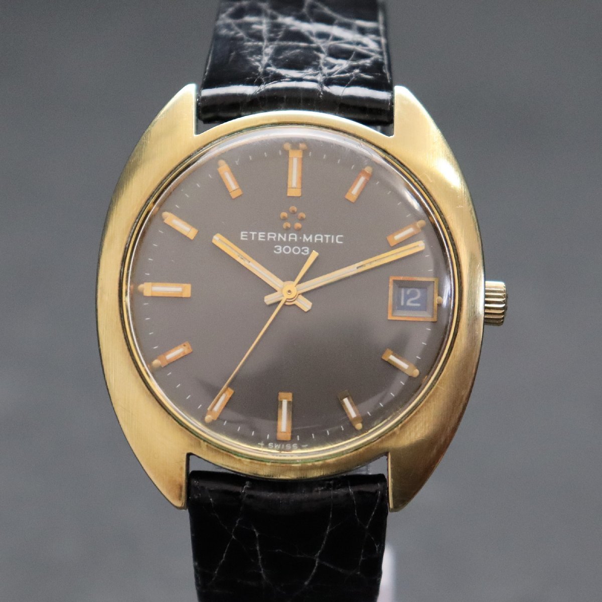 ETERNA MATIC エテルナ マチック 3003 自動巻き グレー文字盤 スイス製 