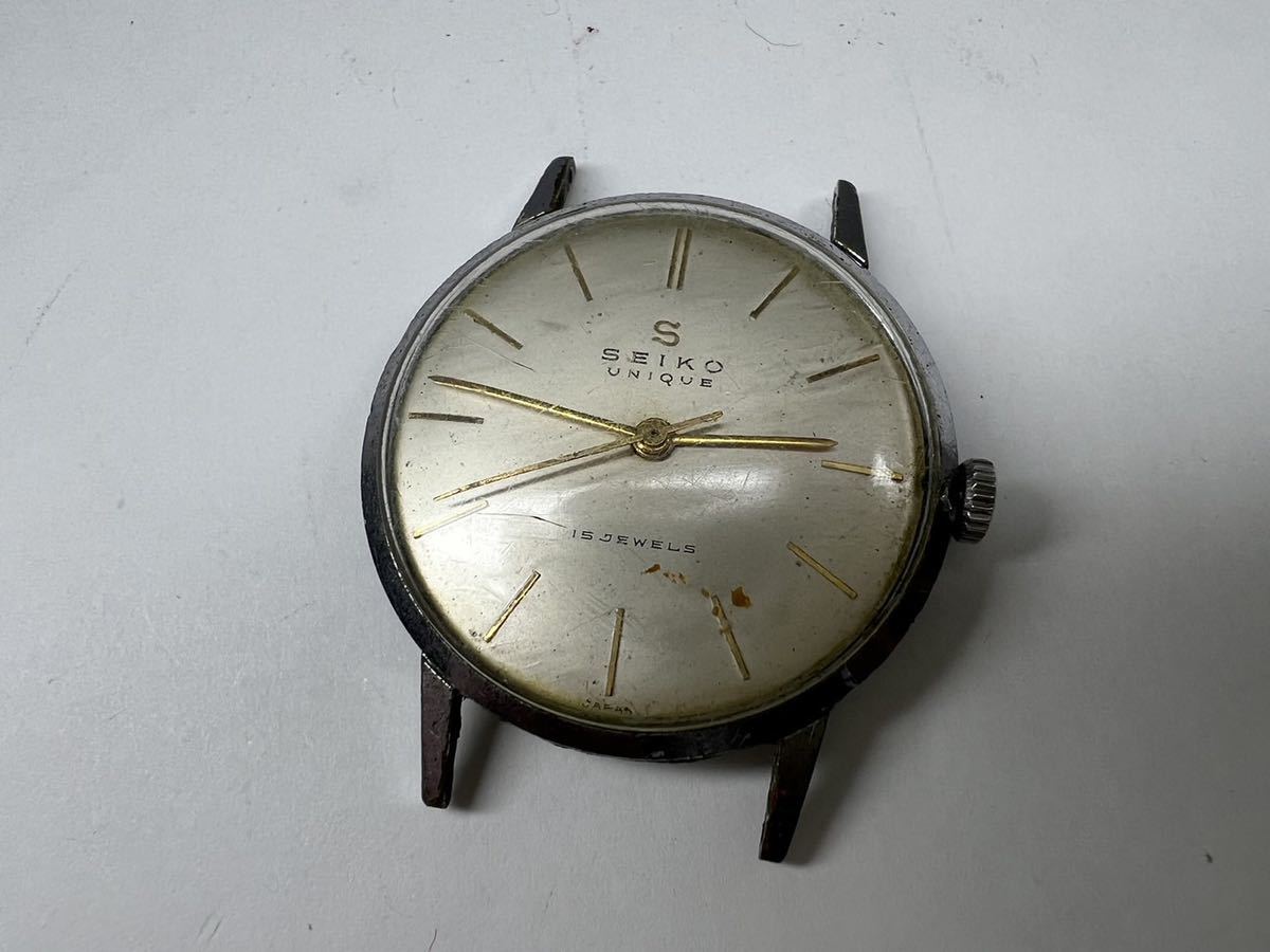 セイコー ユニーク 15石 SEIKO 角型 20ミクロンEGPケース アールデコ 
