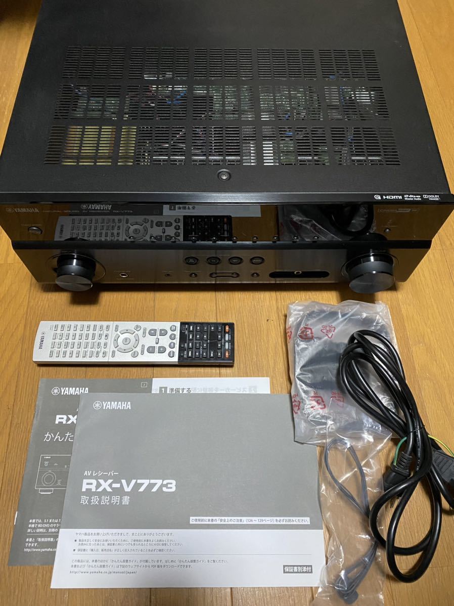 AVレシ-バ- RX-V773 B （ブラック）動作確認 YAMAHA RX-V773 AV AVレシ-バ-