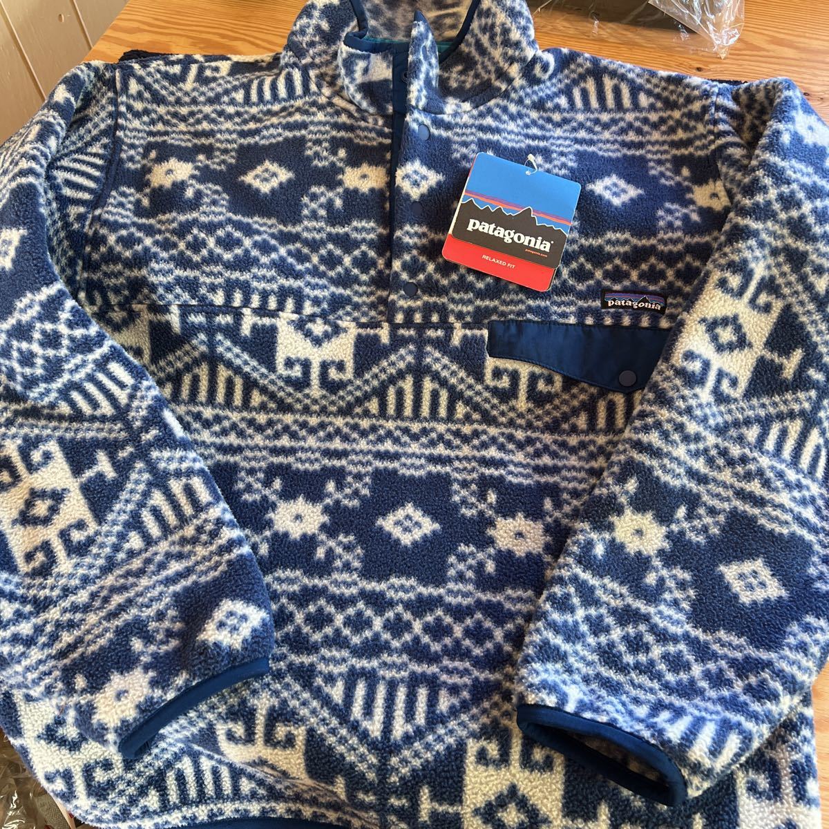 Patagonia シンチラ スナップT タグ付き 美品 M 雪柄 パタゴニア FCS