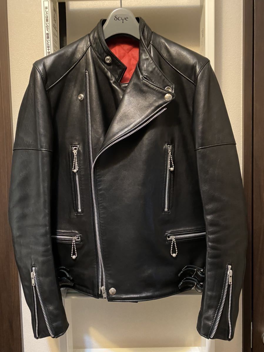 税込定価270，000円 Scye 2016AW ライダースジャケット 36 ラムレザー 