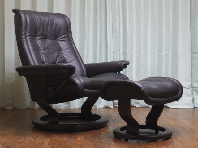 北欧 ノルウェー EKORNES エコーネス「ロイヤル」Lサイズ総本革