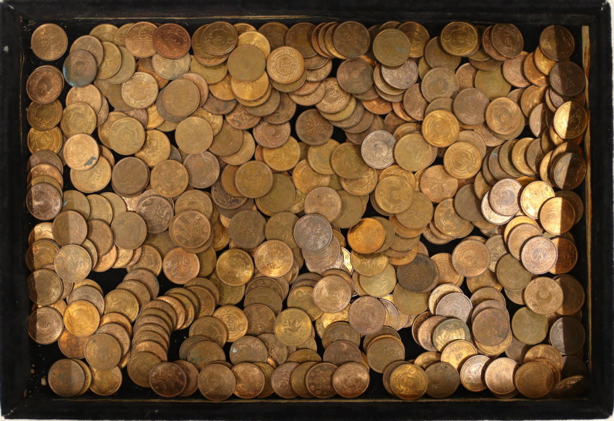 桐1銭青銅貨 3キロ以上おまとめ 1銭硬貨に価値は