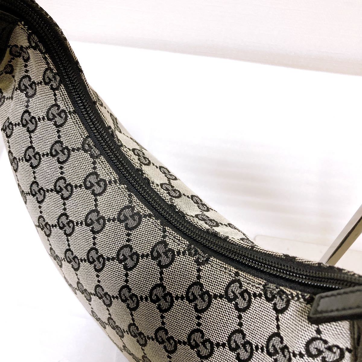極美品】 GUCCI グッチ ワンショルダーバッグ GG キャンバス パテント 