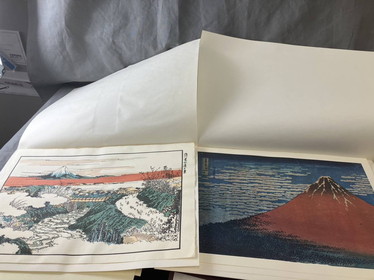 セール，人気 共同通信社 北斎画 廣重画 風景版画役物集 昭和54