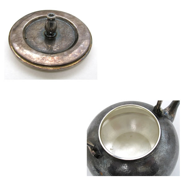 ☆本物 煎茶道具 急須 やかん 純銀 769g☆ - 銀瓶 純銀製 煎茶道具