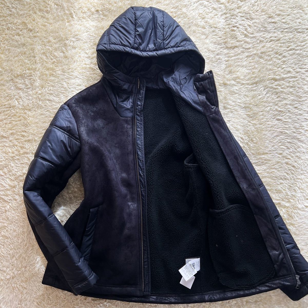極美品XLサイズ】エンポリオアルマーニ EMPORIO ARMANI フェイクレザー 