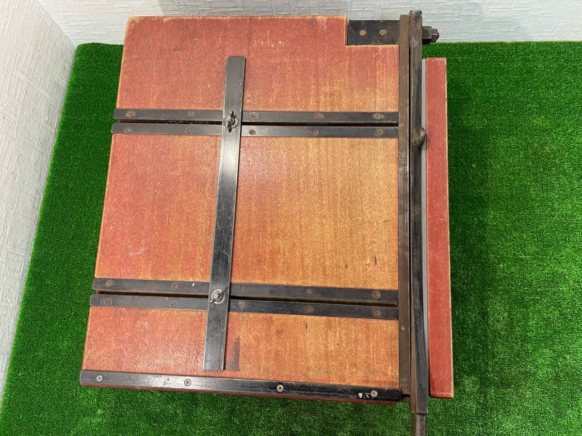中古良品 【盛光？】 台付押切 切断機 シャーリング 押し切り 刃こぼれ 