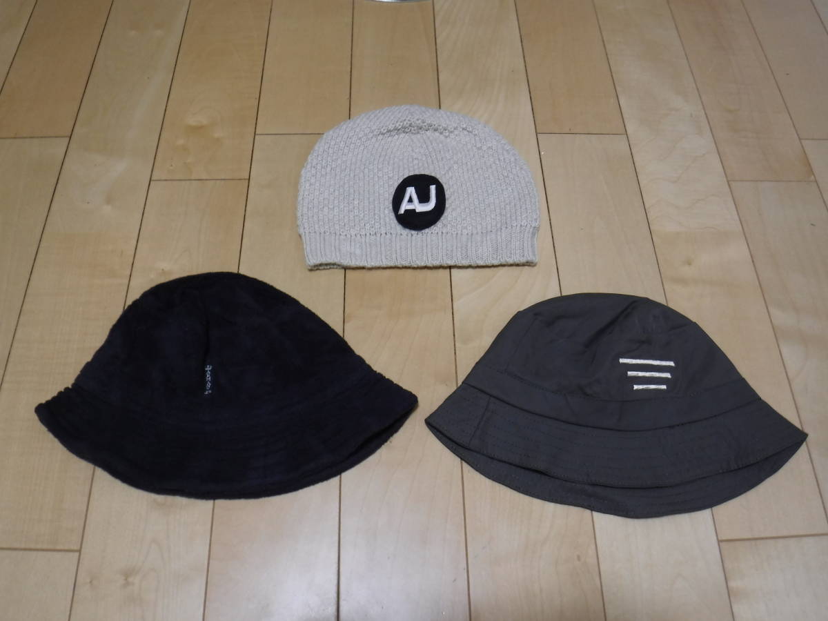 ARMANI 帽子　３点　ARMANI JEANS EMPORIO ARMANI ハット　アルマーニ