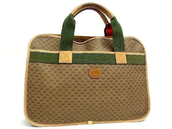 1円 GUCCI グッチ オールドグッチ ヴィンテージ シェリーライン GG柄