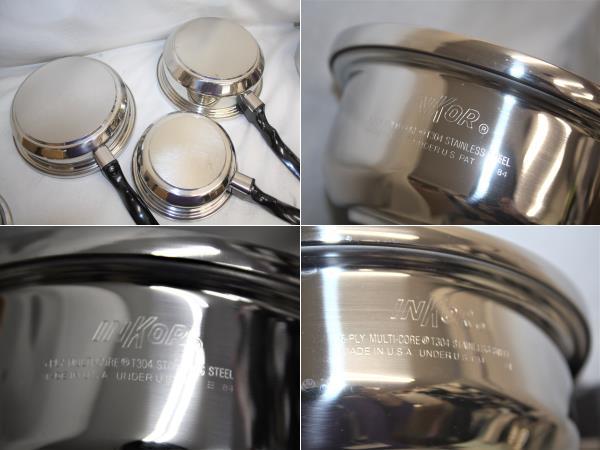 インコア 鍋5点セット 両手鍋/片手鍋 現状品