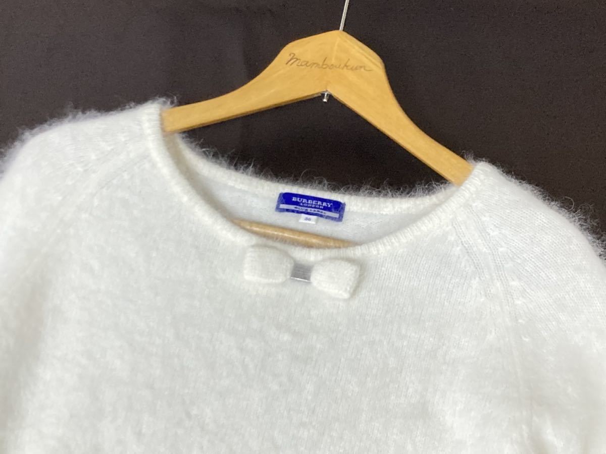 BURBERRY BLUE LABEL - 美品 人気 クレストブリッジ  ブルーレーベル バーバリー  ニット バーバリーブルーレーベル LABEL BURBERRY ブルーレーベルクレスト