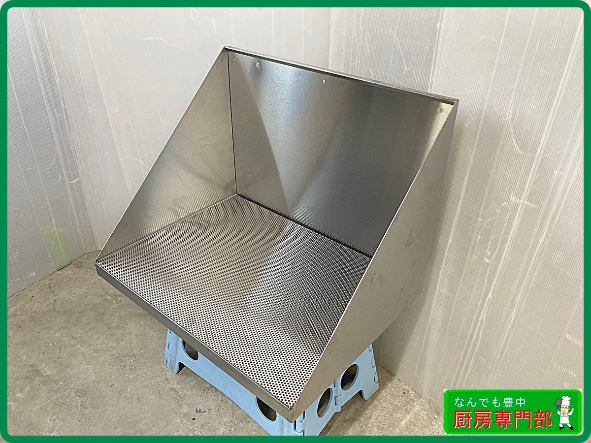 中古厨房 業務用 ソイルド台 水切り台 作業台 W1600×D750×H725(BG885