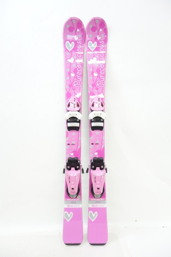 中古 子ども用 PURE CONSCIOUS CIRCLE 100cm TYROLIA ビンディング付き スキー ピュアコンシャス サークル チロリア