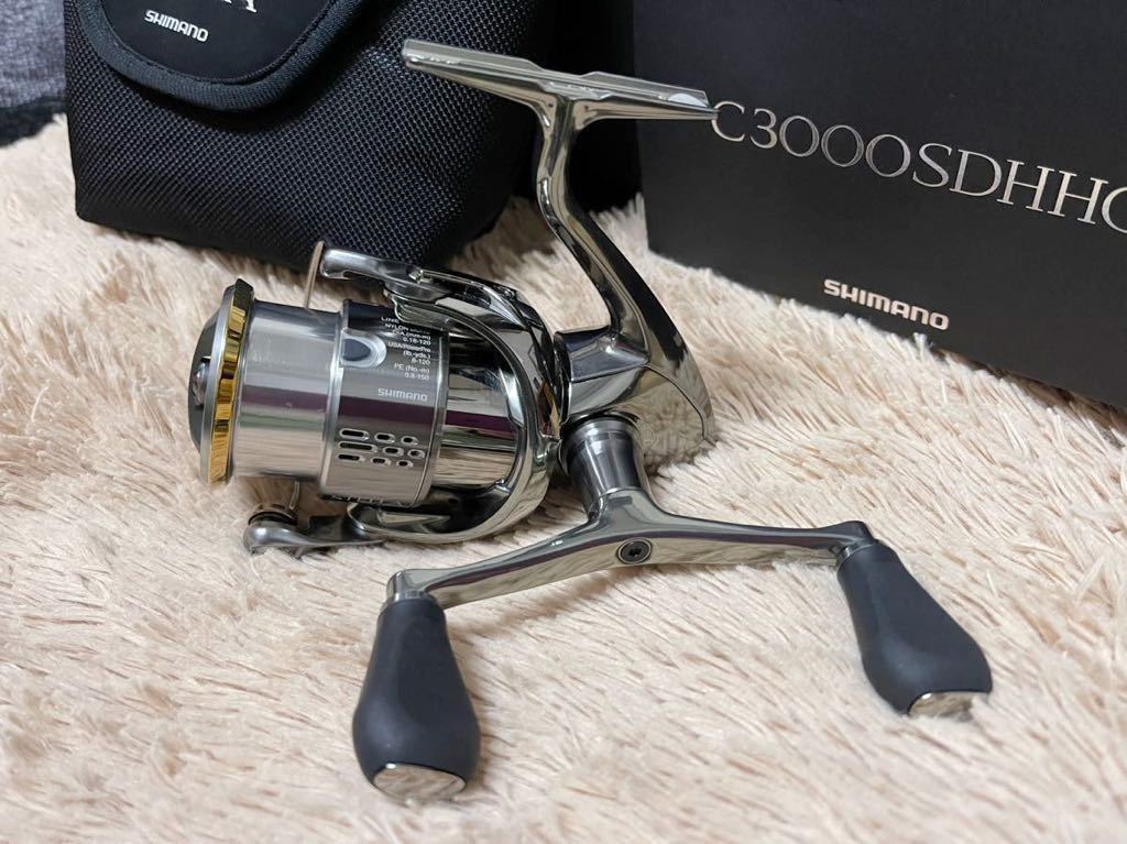 美品18 ステラC3000 SDHHG 18ステラ シマノ C3000 極美品 純正ダブル