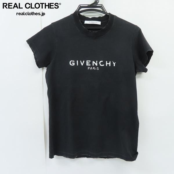☆【JPタグ】GIVENCHY/ジバンシィ ダメージ加工半袖Tシャツ BW704X3Z0L/XS /LPL