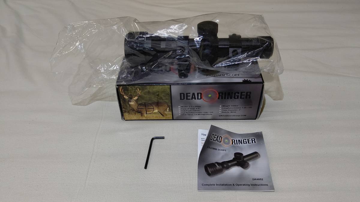 DEAD RINGER 実銃 スコープ 2.5x20mm(パーツ)｜売買されたオークション情報、yahooの商品情報をアーカイブ公開 ...