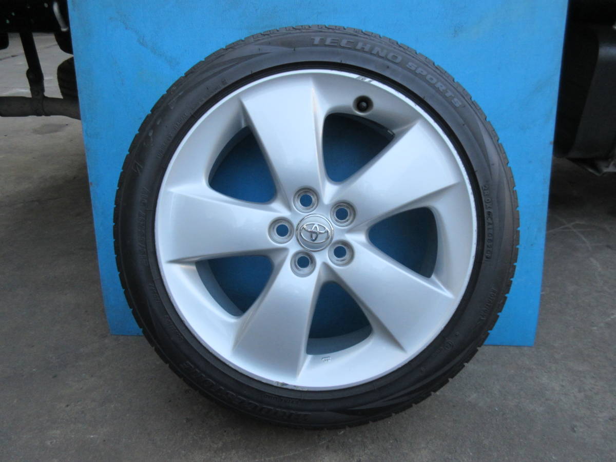 215/45R17 91V BS テクノスポーツ　プリウス純正アルミ付き　20年８週　バリ山　１本 SPORTS TECHNO BRIDGESTONE | スタッドレスタイヤ&amp;ホイール4本セット BRIDGESTONE(ブリヂストン)のタイヤの