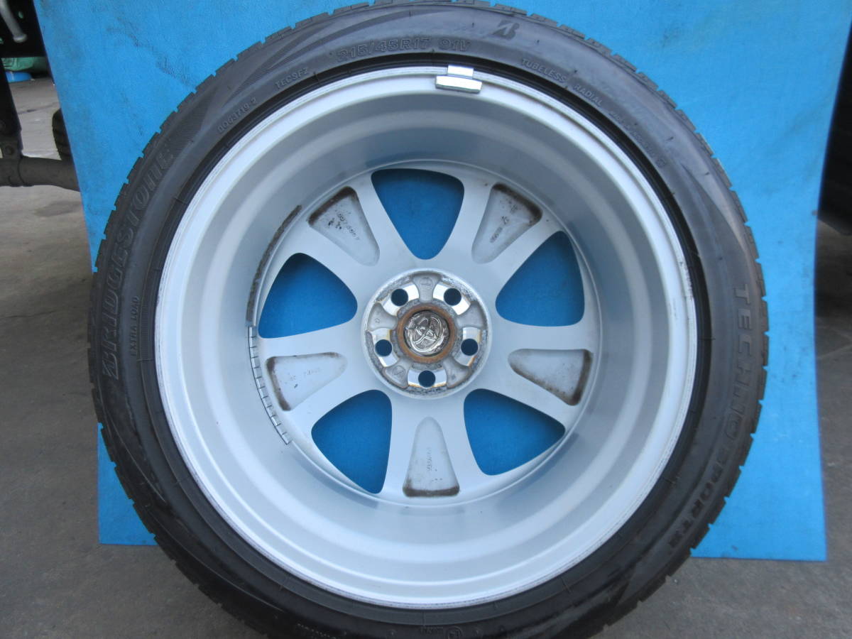 215/45R17 91V BS テクノスポーツ　プリウス純正アルミ付き　20年８週　バリ山　１本 SPORTS TECHNO BRIDGESTONE | スタッドレスタイヤ&amp;ホイール4本セット BRIDGESTONE(ブリヂストン)のタイヤの