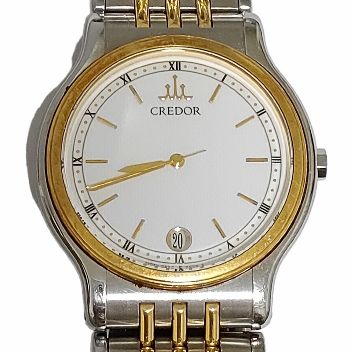 SEIKO セイコー 9572-6000 クレドール YG/SS 18KT メンズ 腕時計 
