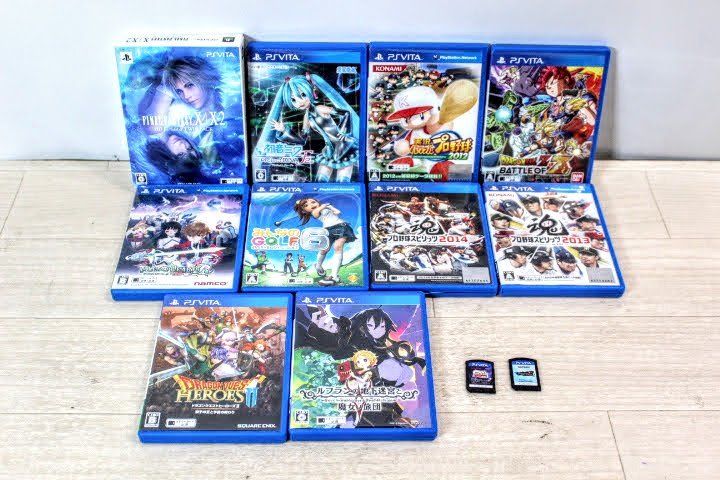 【1円スタート】G266 SONY ソニー　PSvita　ソフト　12本セット（ケース付き9個　箱１個　バラ２個）