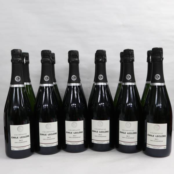 【12本セット】EMILE LECLERE（エミール ルクレール）ブリュット シャルドネ 12％ 750ml U23B040021