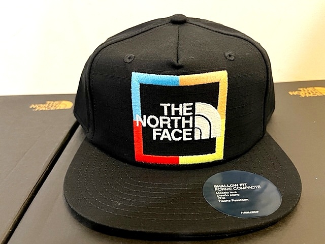 新品 正規品 USA限定 日本未発売 ノースフェイス The North Face ハーフドームロゴ リップストップ 帽子 キャップ BLACK 男女兼用 調節可能