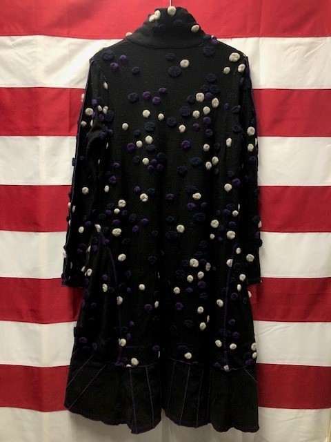 EIKO KONDO ETERNALLY BLAZE ボンボン 異素材切替 ワンピース サイズ42  