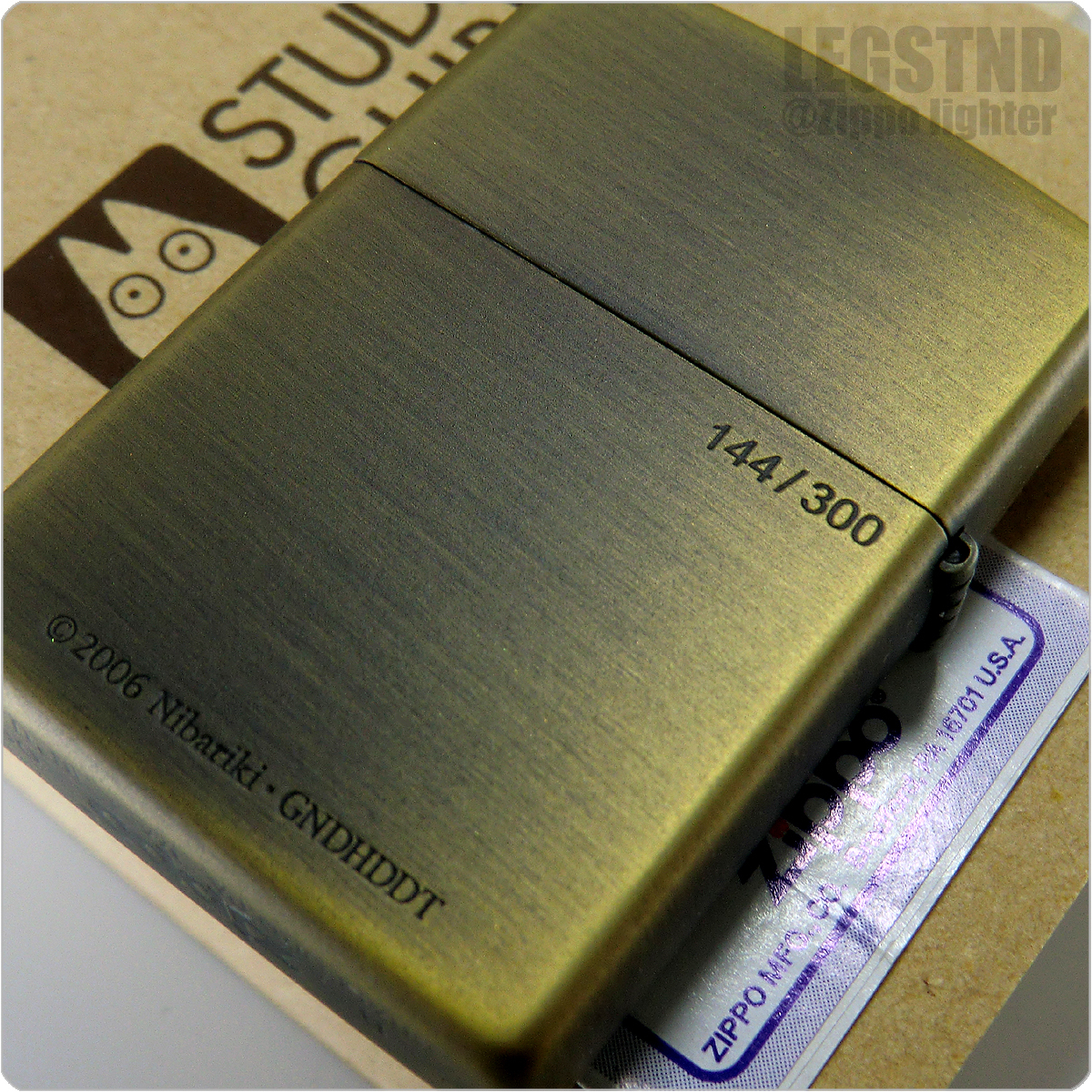 真鍮 2006 ゲド戦記 Zippo 竜の壁画 NZ-16 Tales from Earthsea 