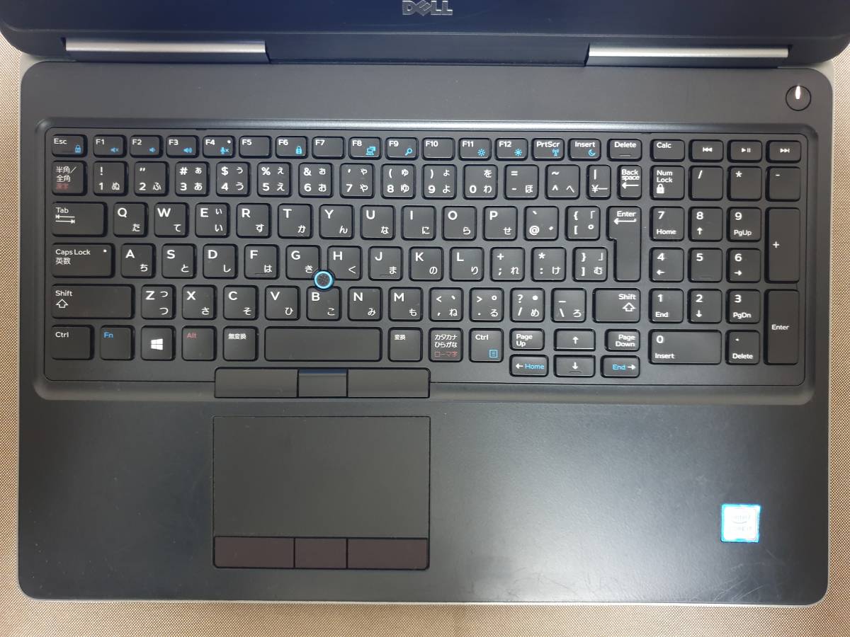 DELL Precision 7520 Core i7 7820HQ Quadro M1200 DDR4 16GBメモリ