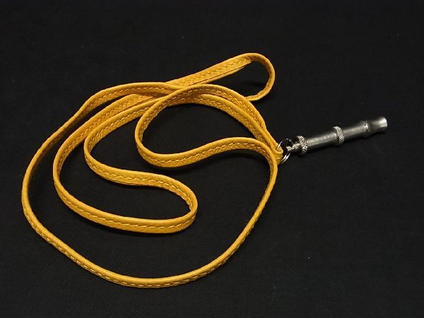 1円 □美品□ HERMES エルメス シフレ レザー ドッグホイッスル 犬笛