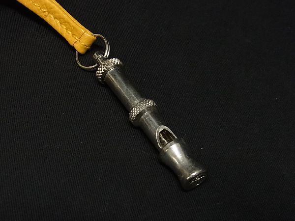 1円 □美品□ HERMES エルメス シフレ レザー ドッグホイッスル 犬笛