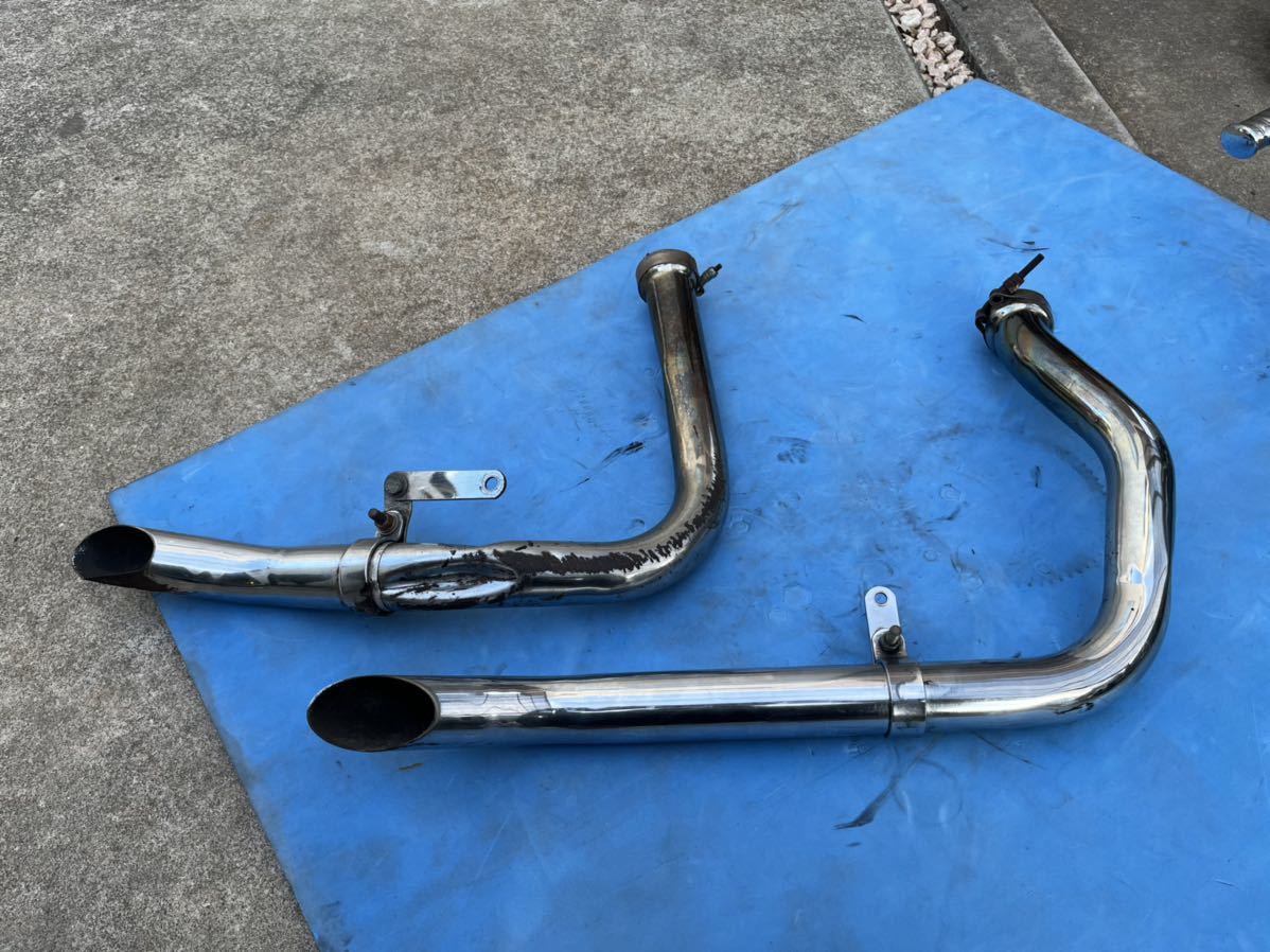 ハーレー パンヘッド マフラー グースカット マフラー ハーレー