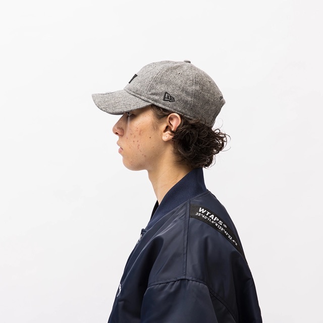 22aw WTAPS 9TWENTY CAP WONY FLANNEL NEWERA LLW GRAY＊ダブル