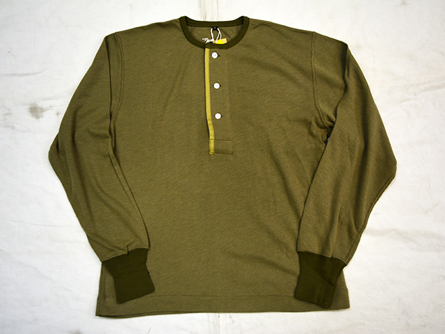 「FREE WHEELERS フリーホイーラーズ」ヘンリーネックロングスリーブ(S)リアルマッコイ WAREHOUSE ウエアハウス バズリクソンズ FULLCOUNT