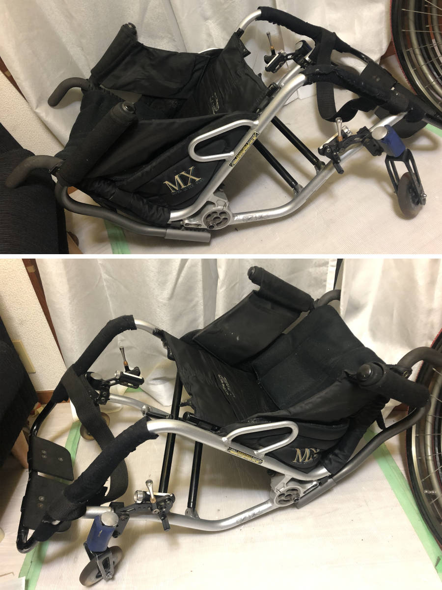 OX エンジリング ジュニア 折りたためる車椅子 自走用 OX エンジニアリング 自走式 車椅子 MX ホイール 折りたたみ オー