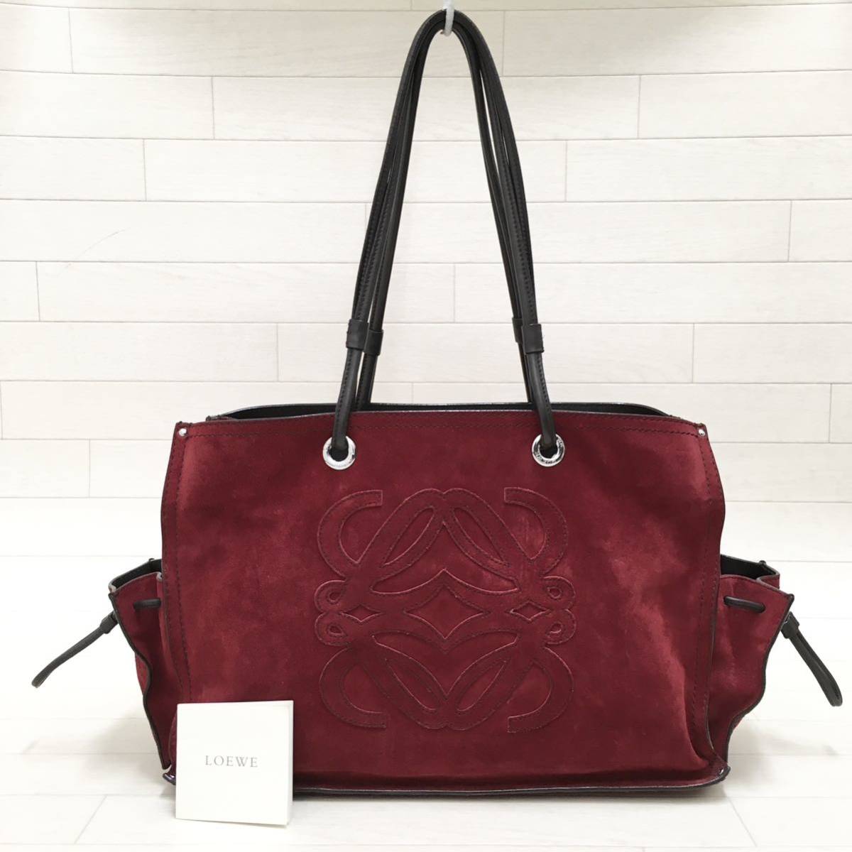 ☆美品・シリアル付☆ロエベ LOEWE ショッパーバッグ スエード トート 