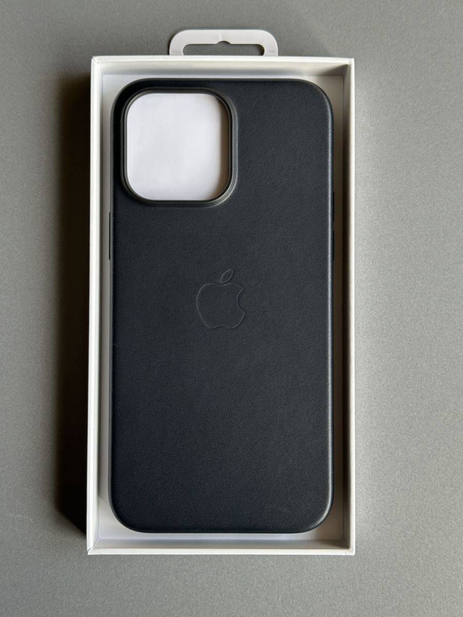 □使用少□純正品・Apple(アップル)□ レザーケース ミッドナイト