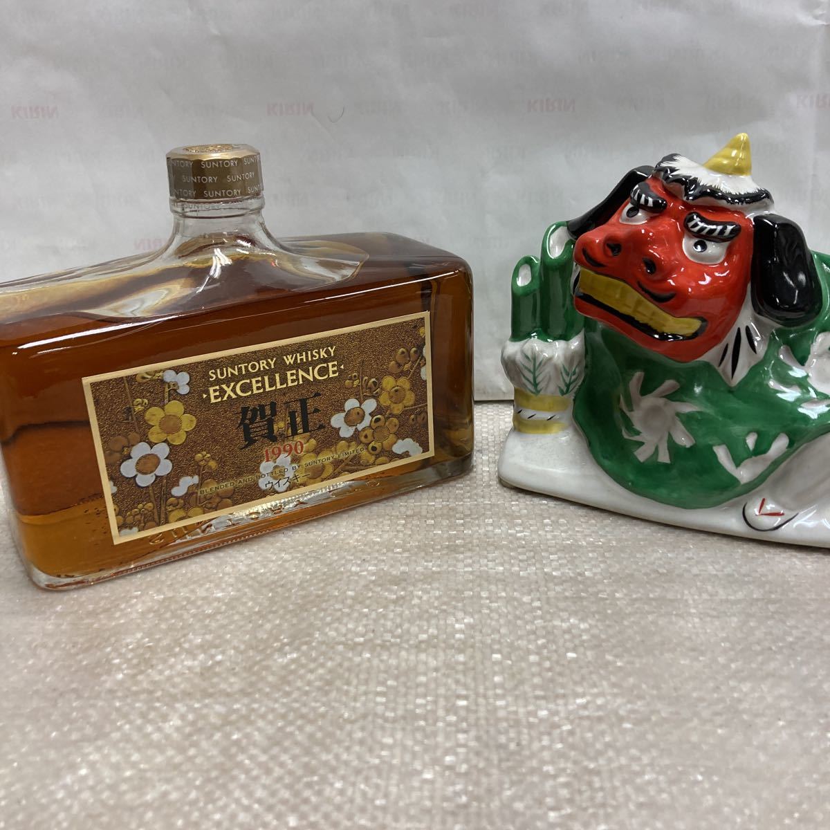 古酒サントリー エクセレンス 1990年獅子舞型ボトル700ml43