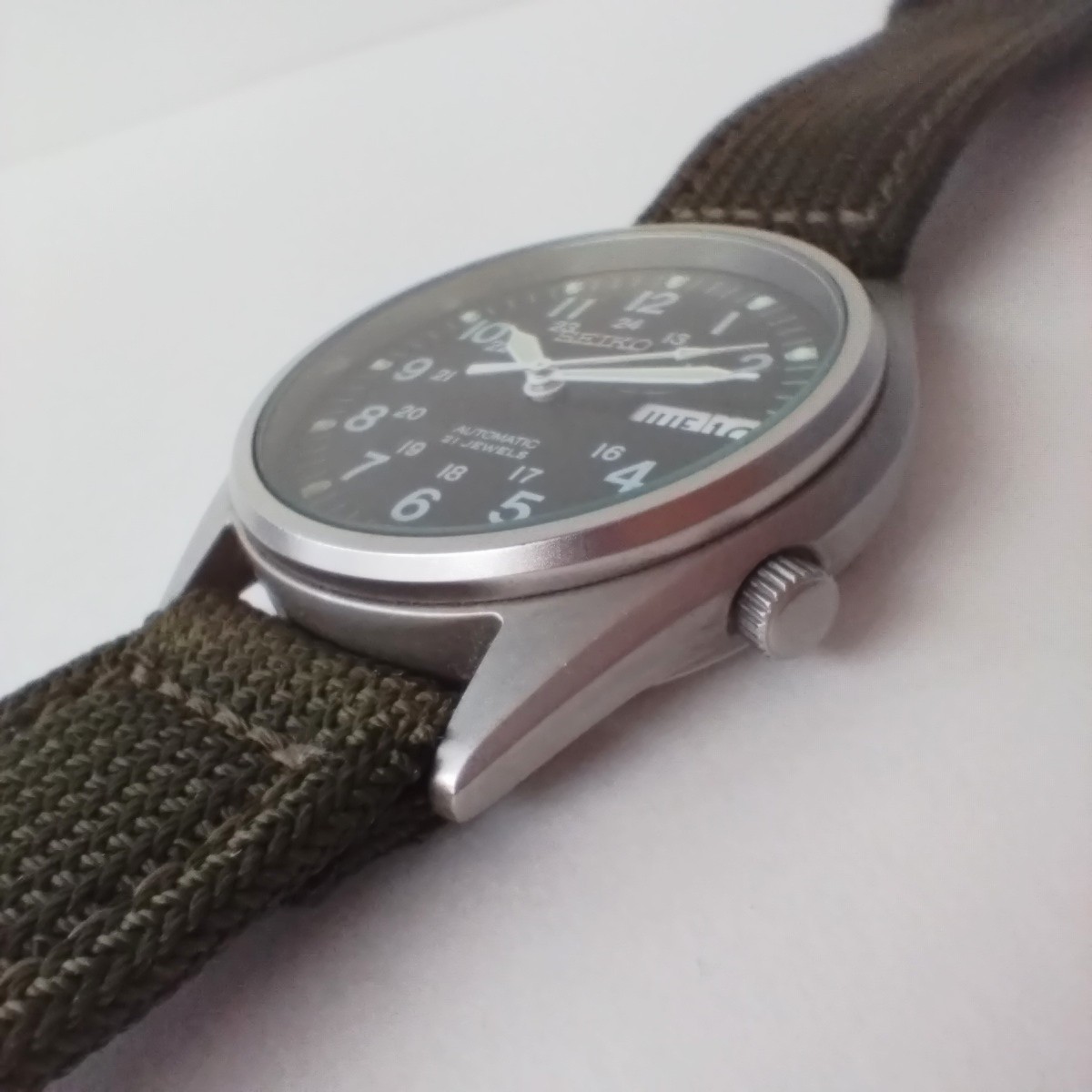 SEIKO セイコー ミリタリーウォッチ 7S26-3060 カーキカラー 自動巻き 