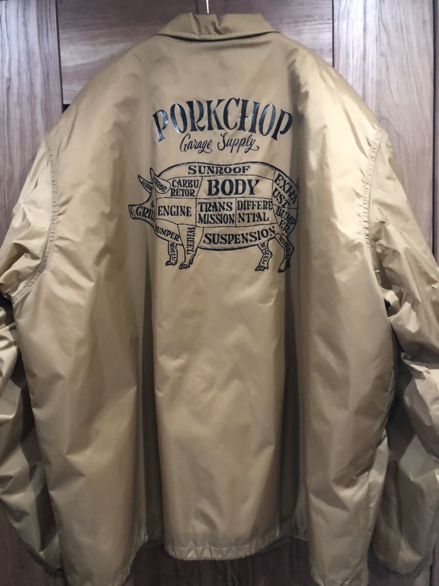 希少 XL サイズ PORKCHOP GARAGE SUPPLY BOA COACH JACKET ボア コーチ