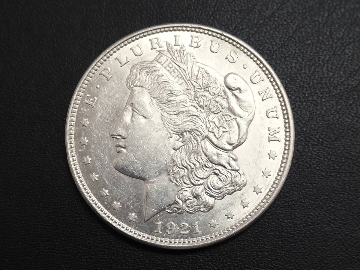 ☆外国硬貨 アメリカ モルガンダラー 1ドル銀貨 1921年 ミントマーク