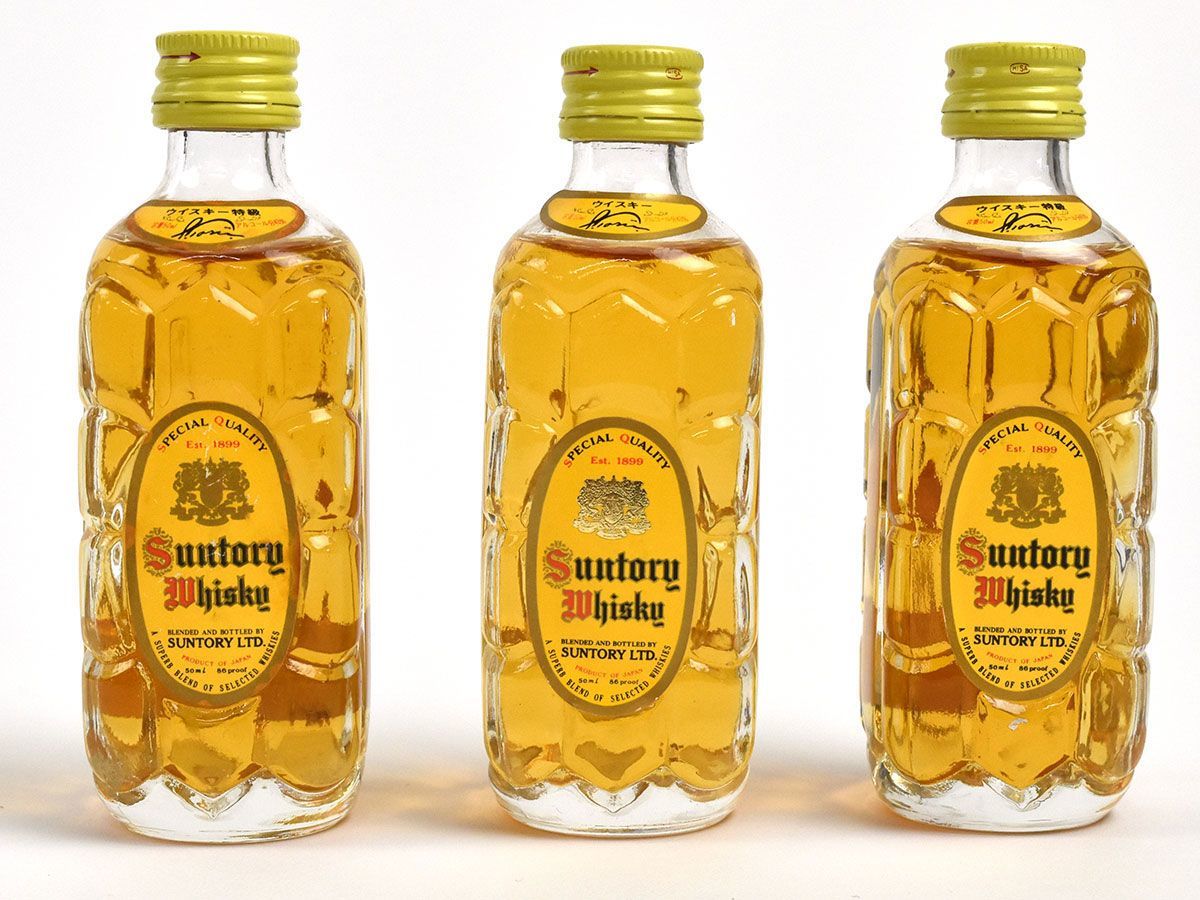 G63 未開栓 古酒 鶴 ウイスキー 50ml デキャンタ型 ミニボトル 141963