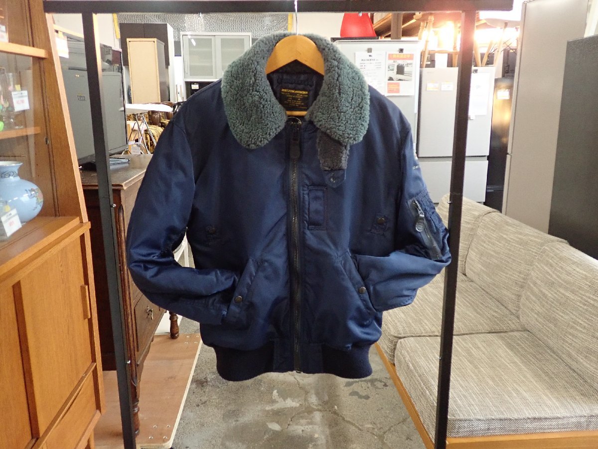 Houston ヒューストン】 Type B-15C Flight Jacket Navy NOS B-15C