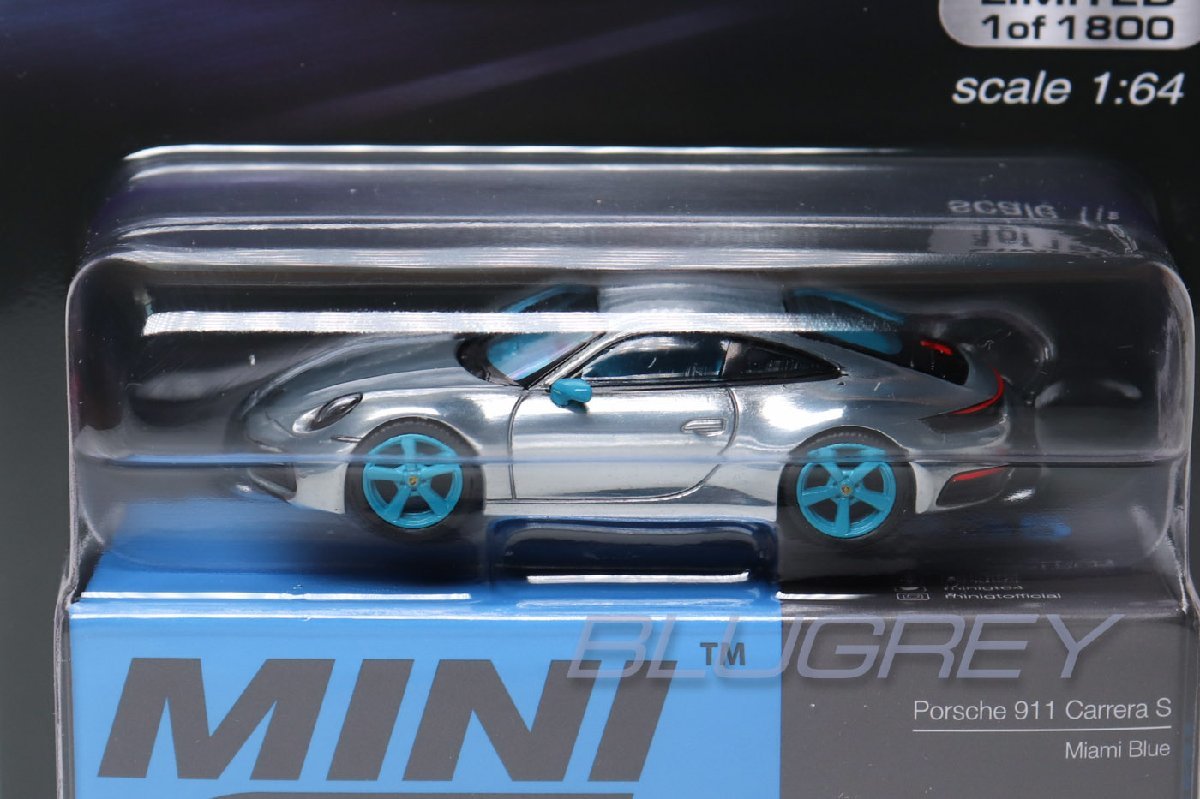 レア！チェイス】MINI GT 1/64 ポルシェ 911 (992) カレラ S マイアミ